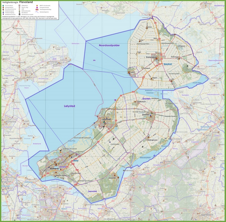 Flevoland road map