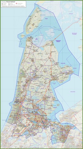 North Holland road map