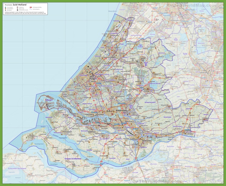 South Holland Road Map Max 