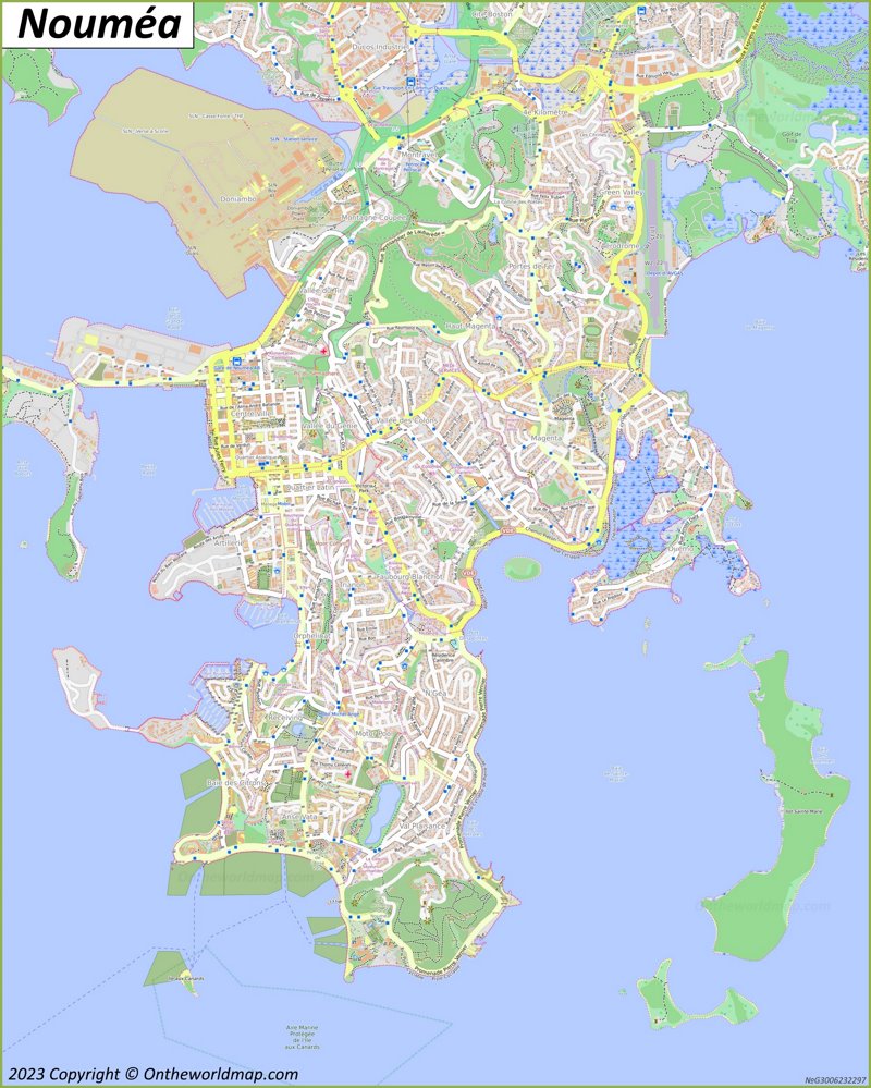 Nouméa Map | New Caledonia | Detailed Maps of Nouméa