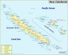 New Caledonia Political Map