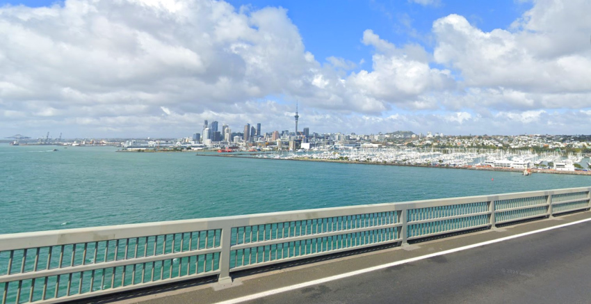 View of Auckland from the Harbour Bridge