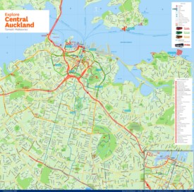 Central Auckland tourist map
