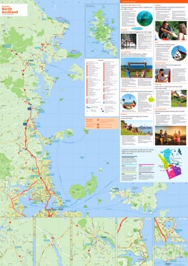 North Auckland tourist map