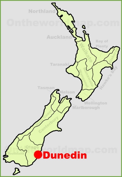 Dunedin Location Map