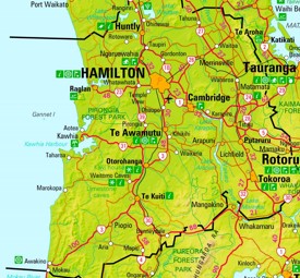 Hamilton area map