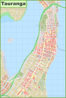 Tauranga CBD map