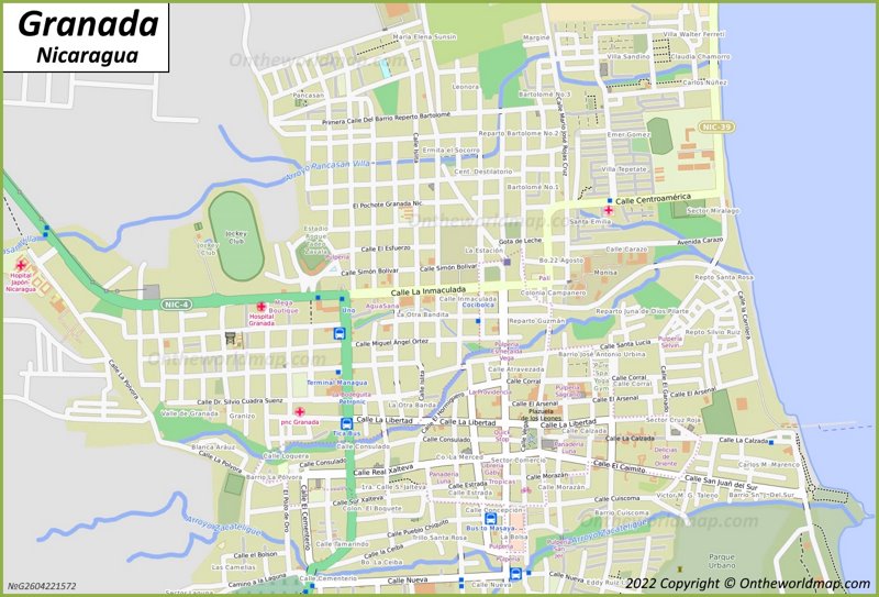 Granada Map Nicaragua Detailed Maps of Granada