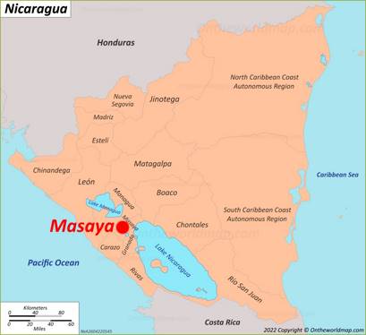 Masaya Location Map