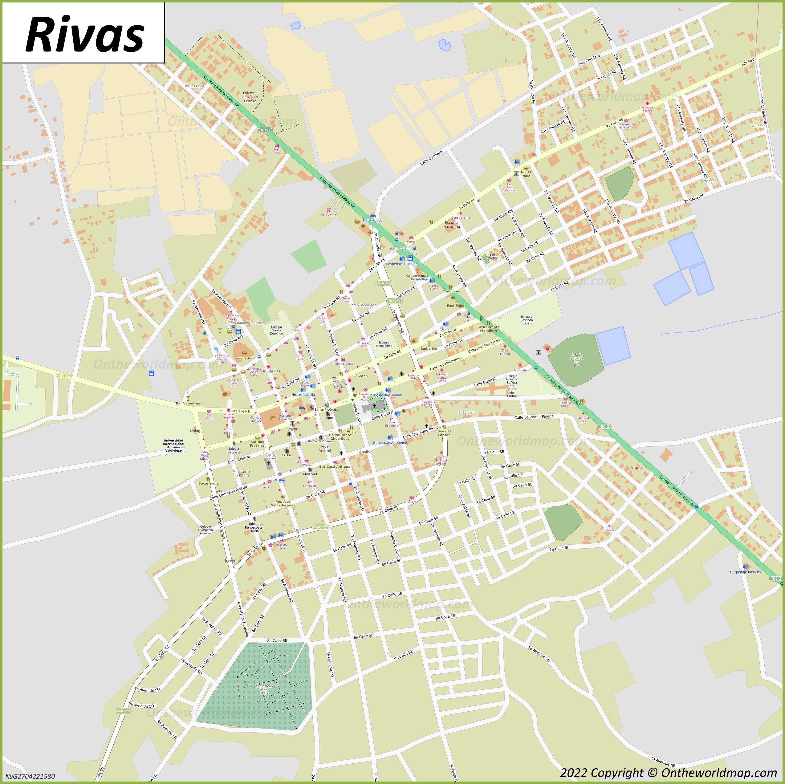 Mapa de Rivas
