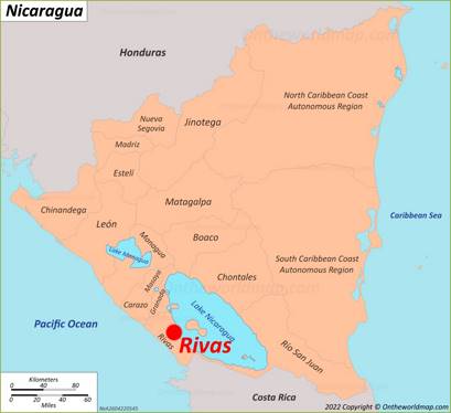 Rivas Location Map