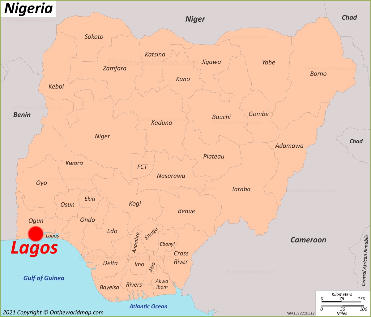 Lagos Location Map