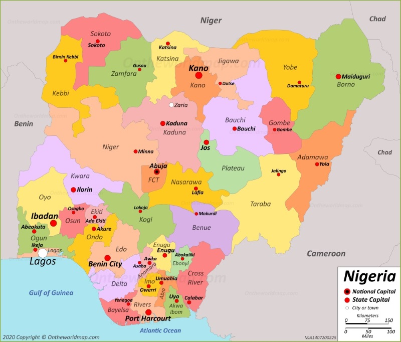 Map of Nigeria