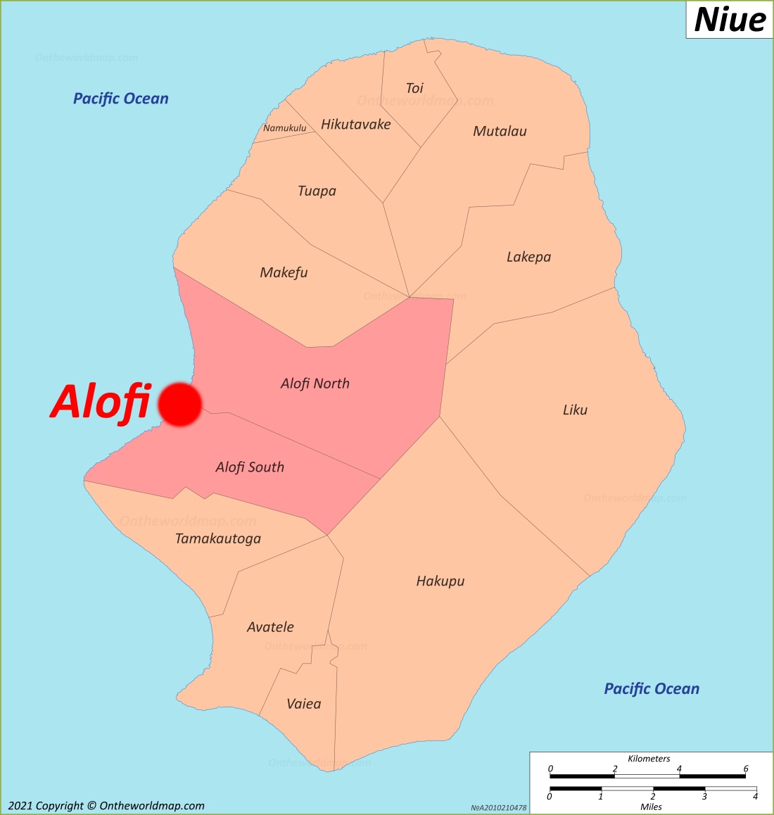 Alofi Location Map