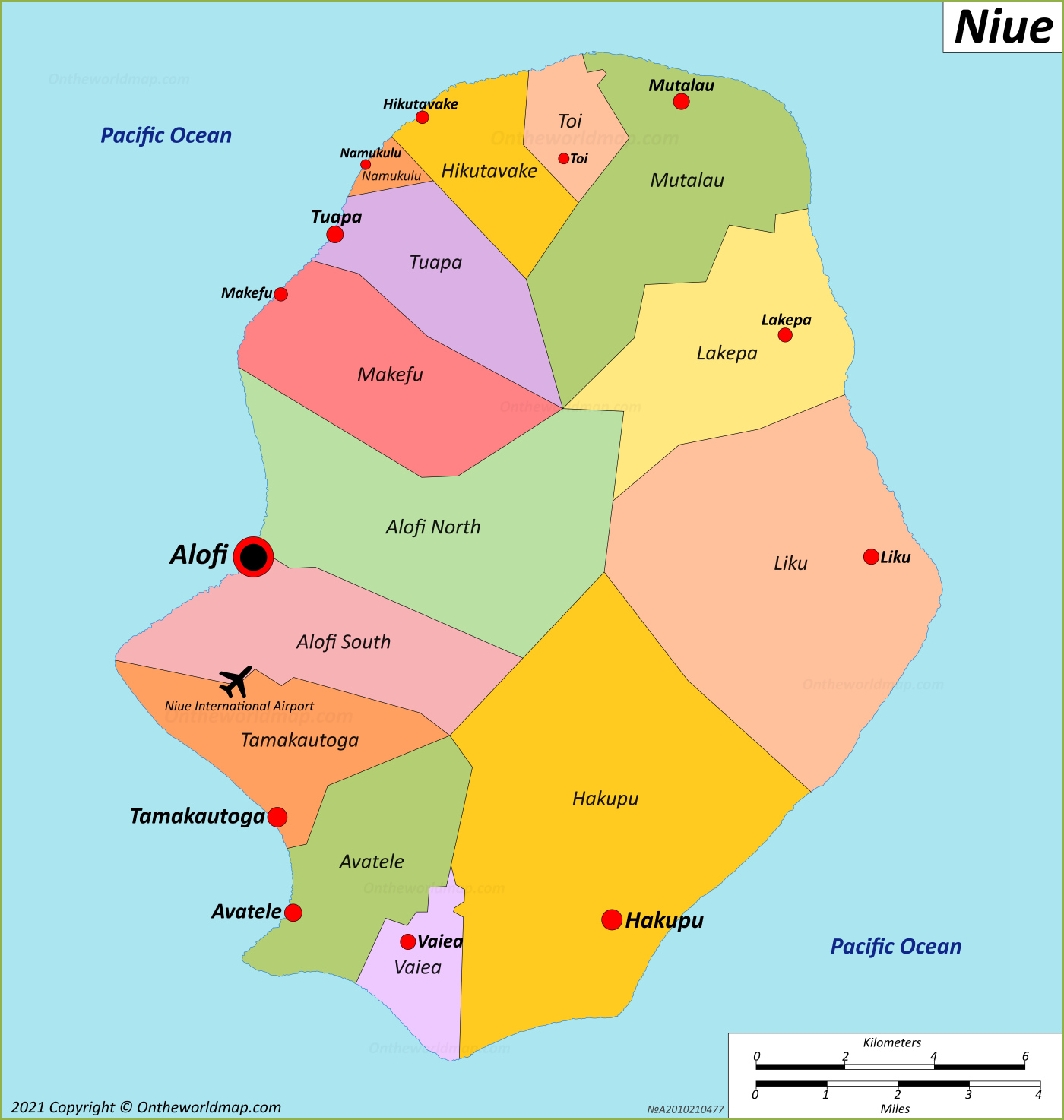 Niue Map Detailed Maps Of Niue   Map Of Niue 