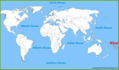 Niue Location Map