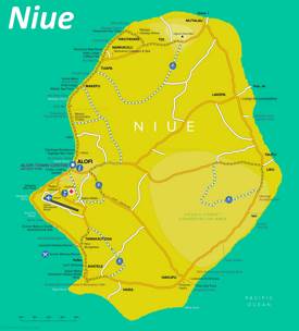 Niue Tourist Map