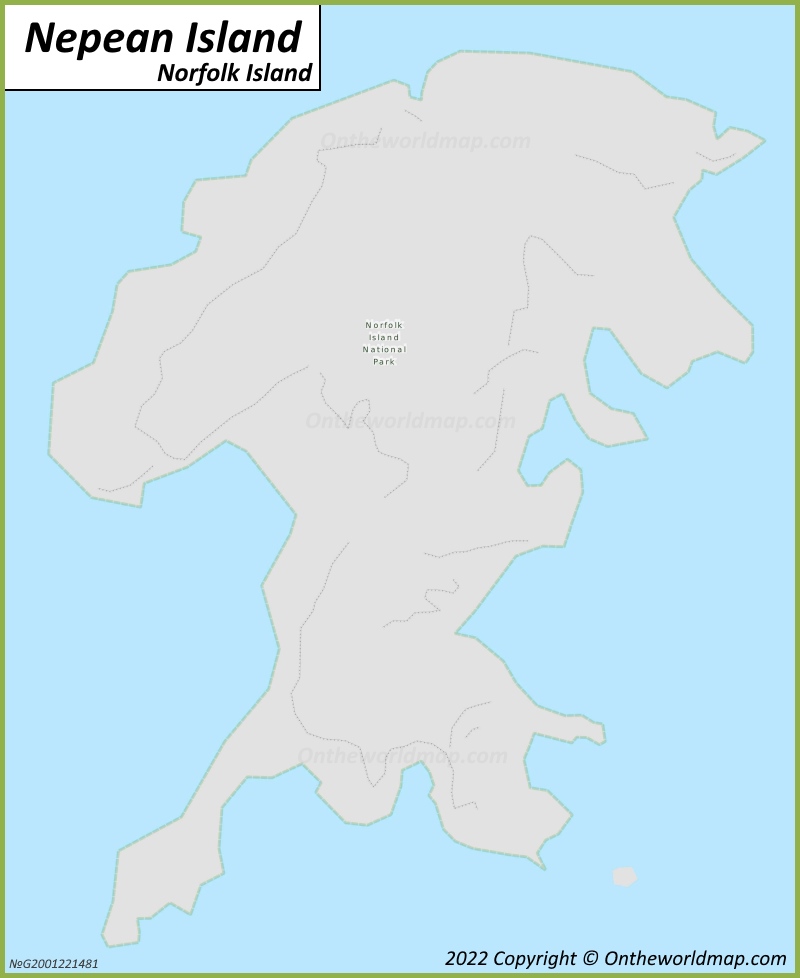 Nepean Island Map