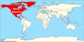 North America location map