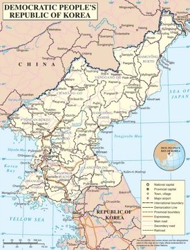 North Korea road map