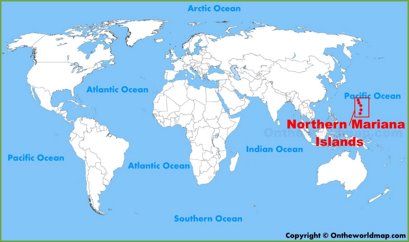 Northern Mariana Islands Location Map