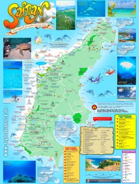 Saipan tourist map