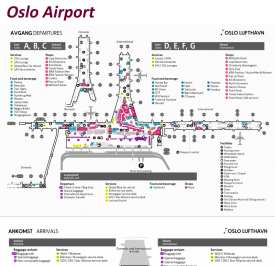 Oslo airport map