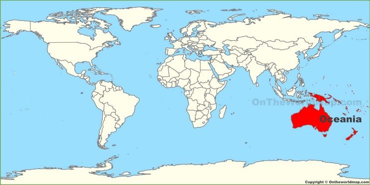 Oceania location map