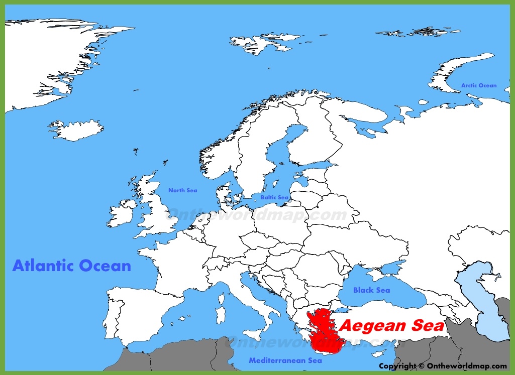 Aegean Sea Location On The Europe Map Ontheworldmap Com   Aegean Sea Location On The Europe Map 