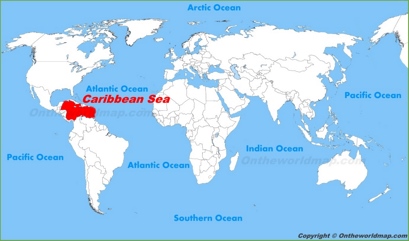 Caribbean Sea World Map Caribbean Sea Maps | Maps Of Caribbean Sea