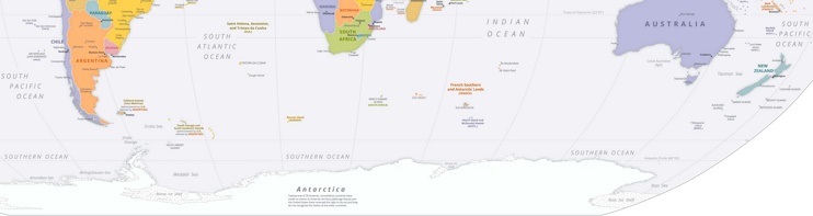 Southern Ocean political map