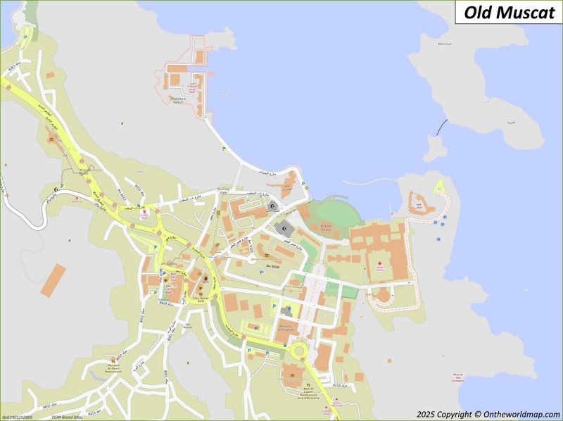 Map of Old Muscat