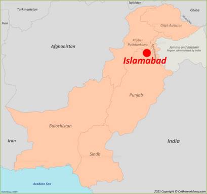 Islamabad Location Map