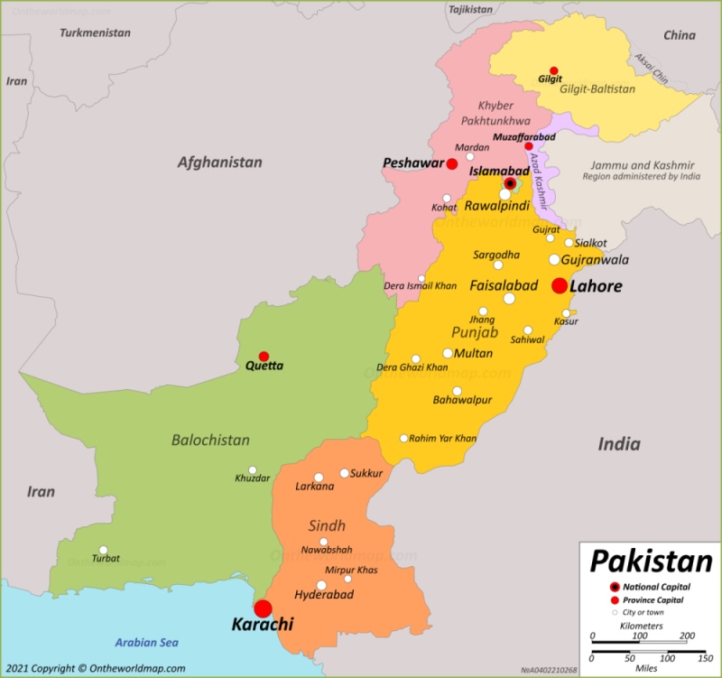 Pakistan Maps | Maps of Islamic Republic of Pakistan