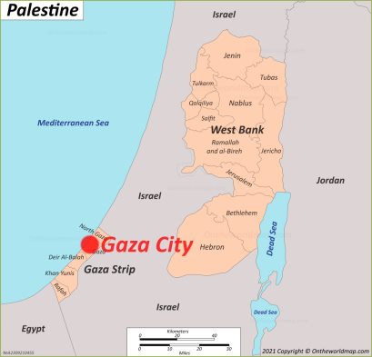 Map Of Gaza