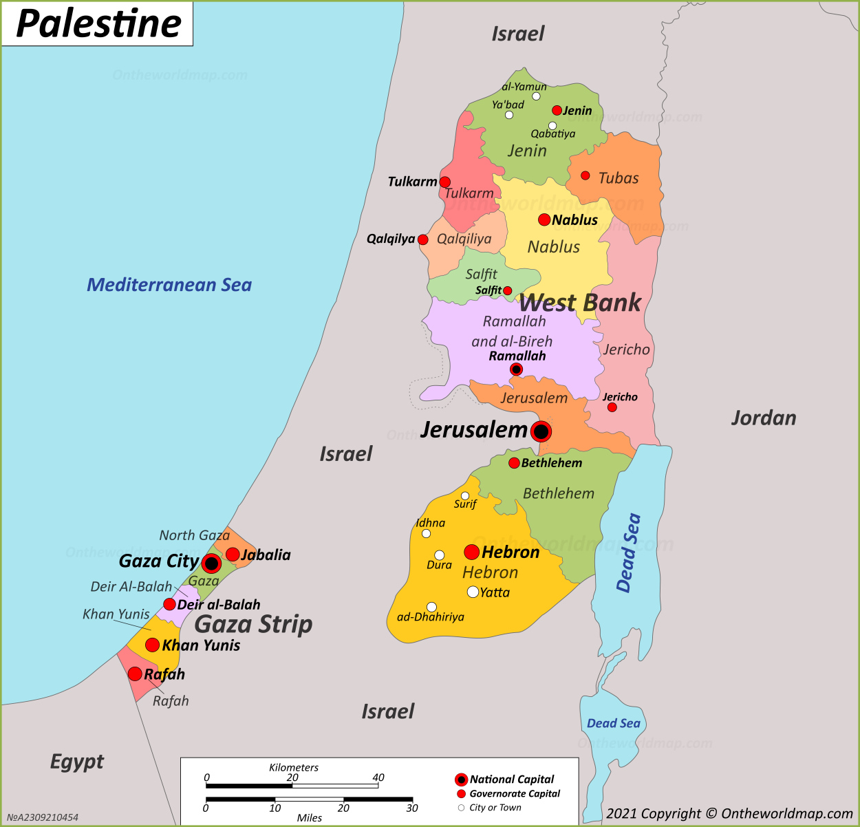 Palestine 2024 Map Essa Ofella