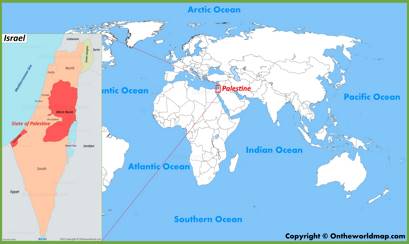 Palestine Location Map