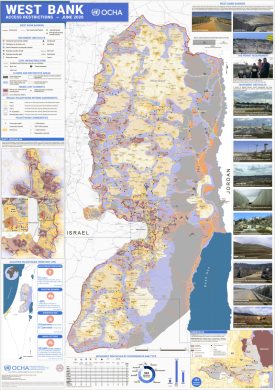 Large detailed map of West Bank