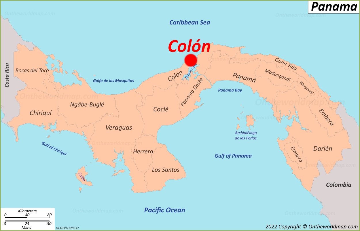 Colón Location Map