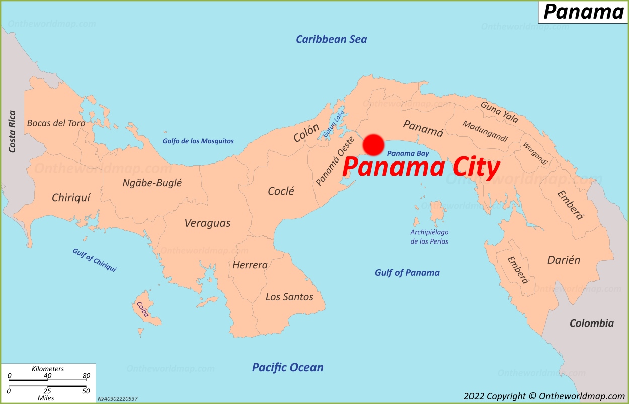 Ciudad de Panamá Localización Mapa