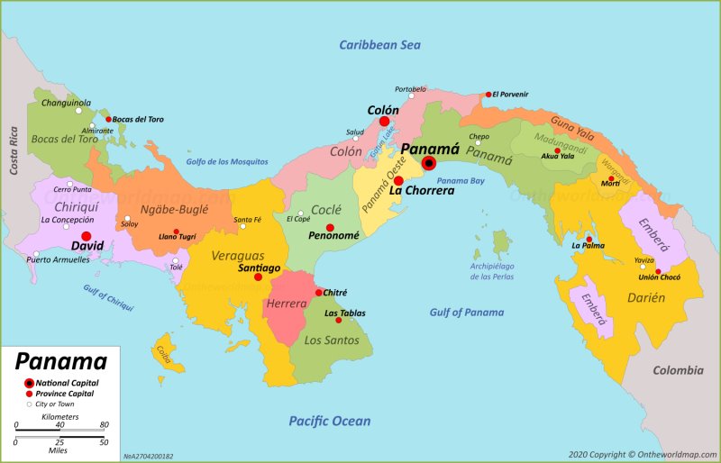 Map of Panama