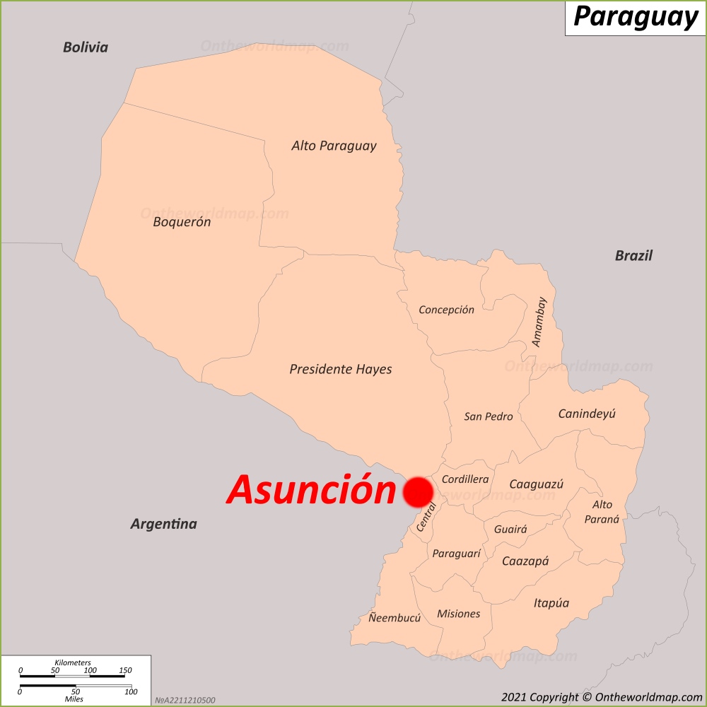 Asunción Location Map