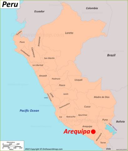 Arequipa Location Map
