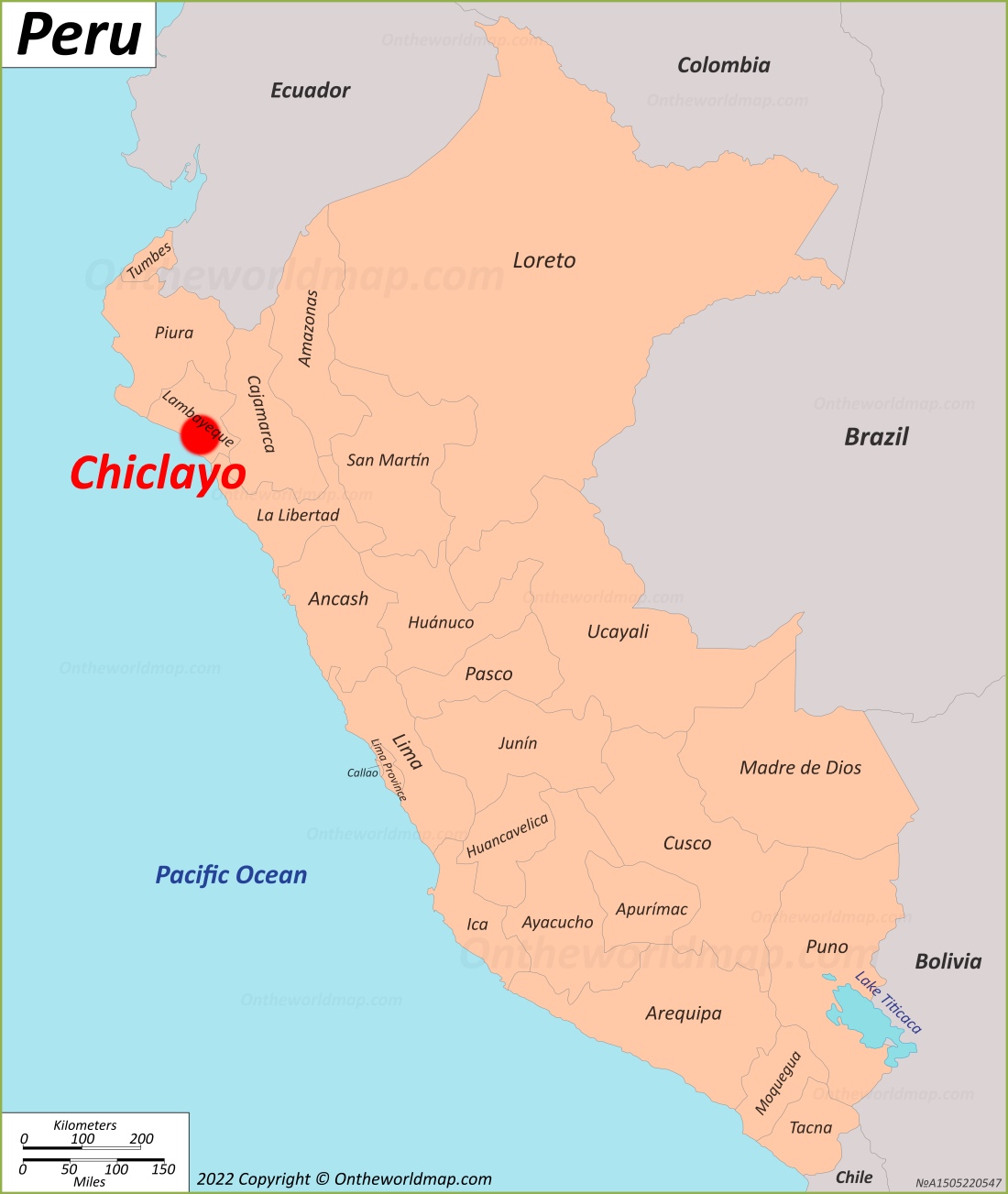 Chiclayo Localización Mapa