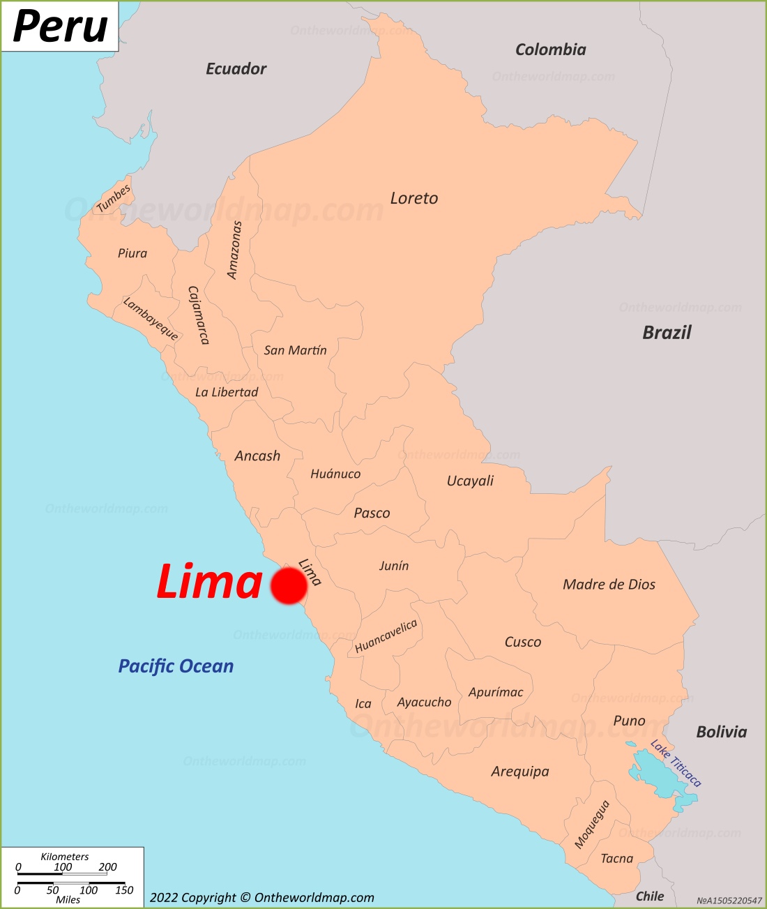 Lima Localización Mapa
