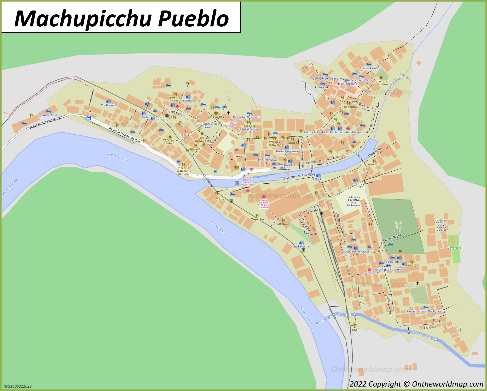Mapa de Machupicchu Pueblo