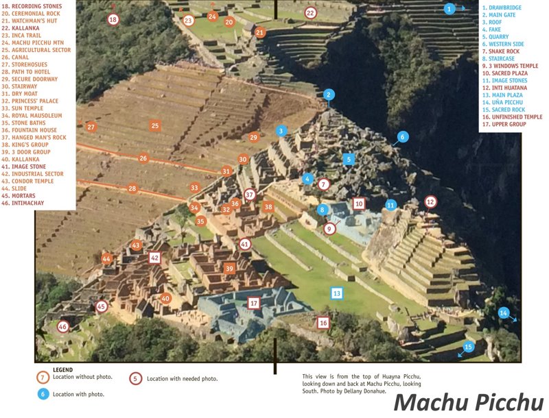 Detailed Map Of Machu Picchu