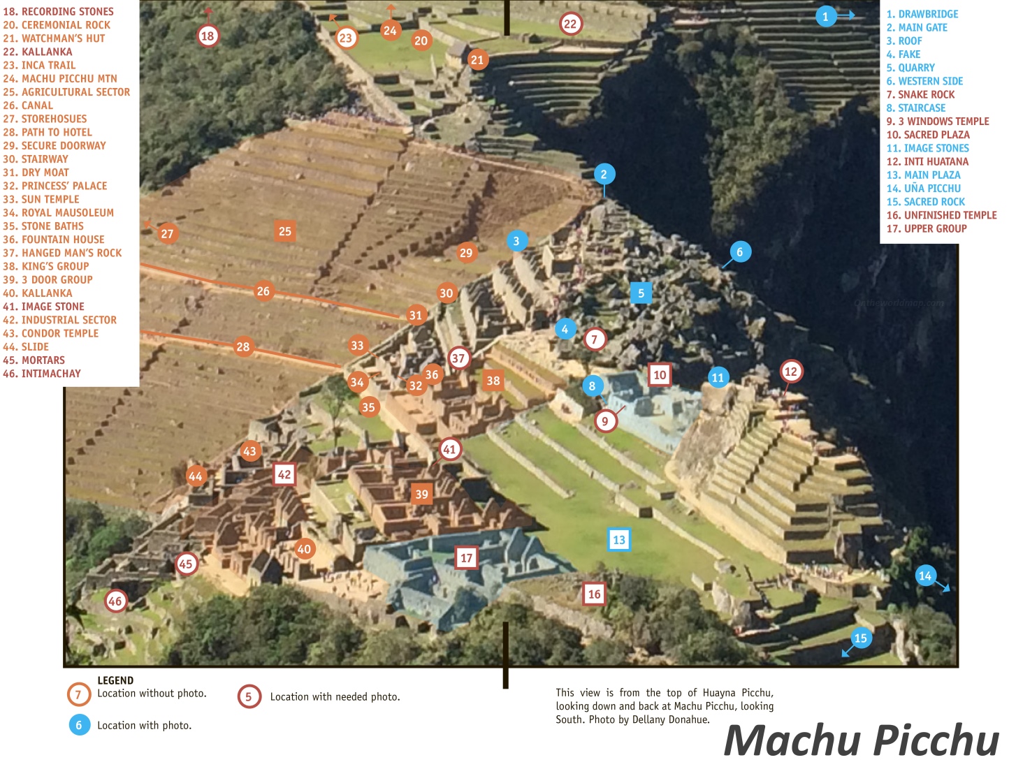 Mapa Turístico de Machu Picchu