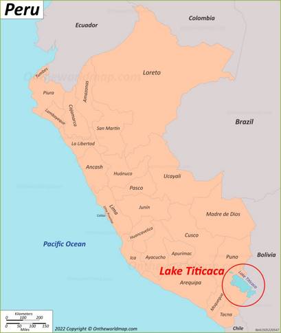 Lake Titicaca Location Map
