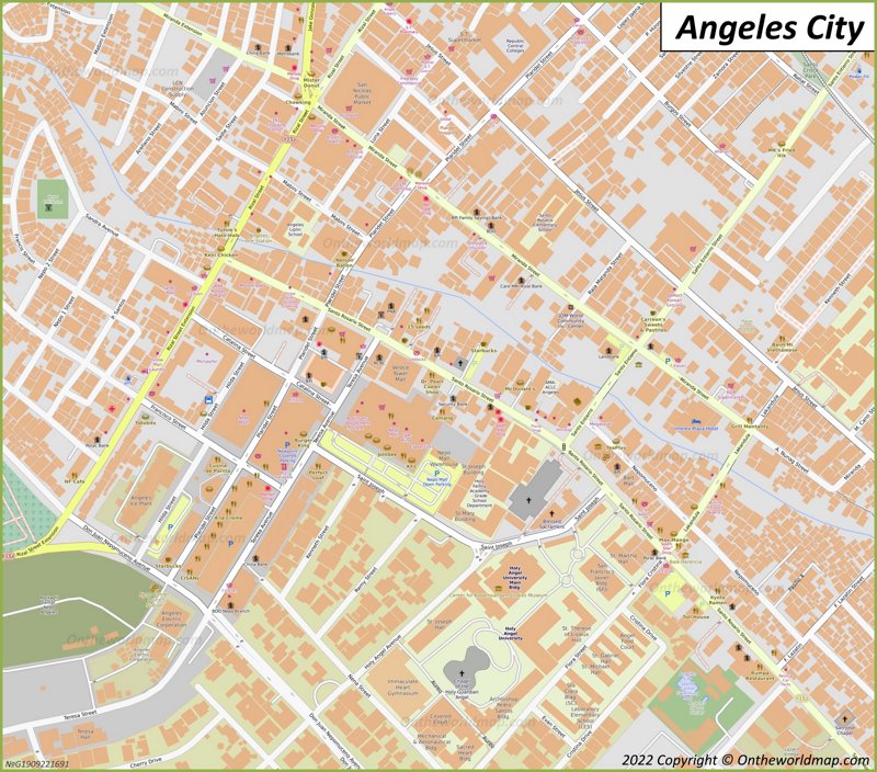 Downtown Angeles Map Max 